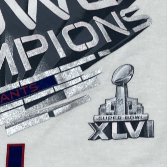 New York Giants Super Bowl XLVI NFL Football Boys Kids Long Sleeve Tshirt - Picture 4 of 6